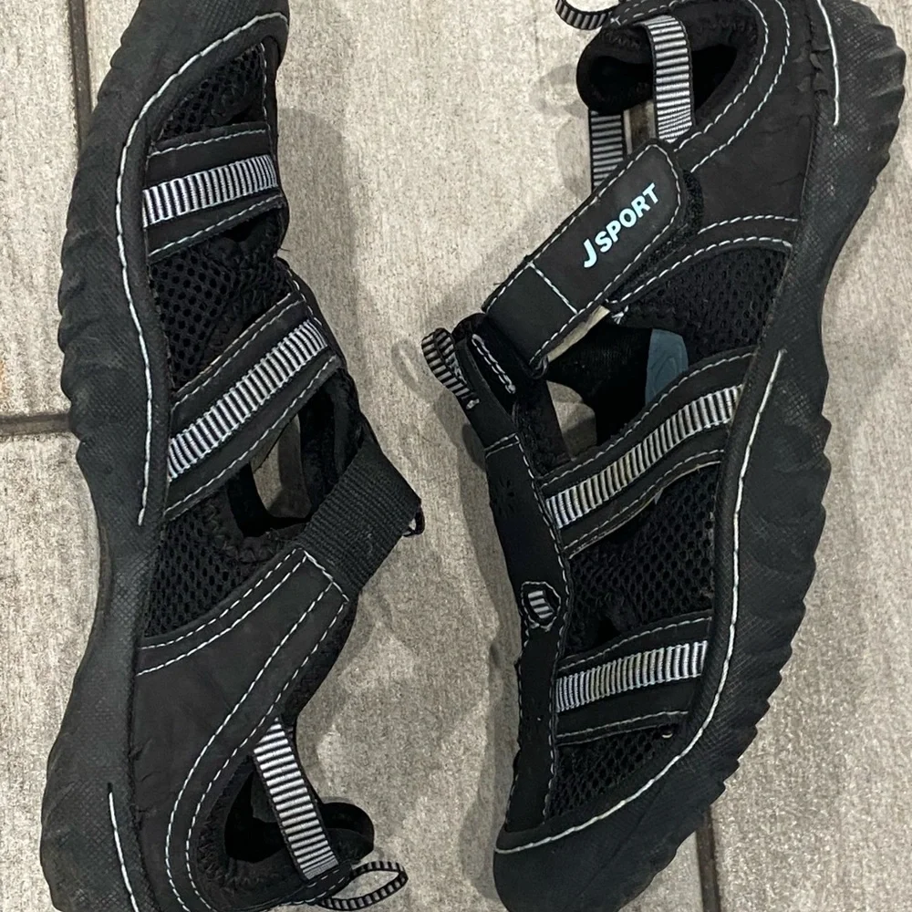 Kids Black and Gray Shoes